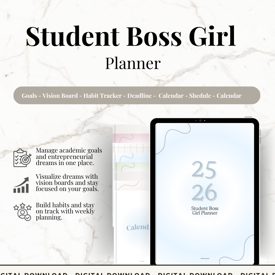 Student Boss Girl Planner