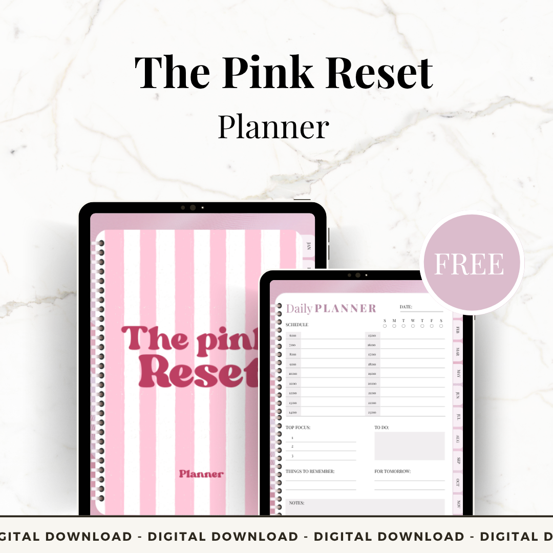 FREE The Pink Reset Planner - Limited Edition