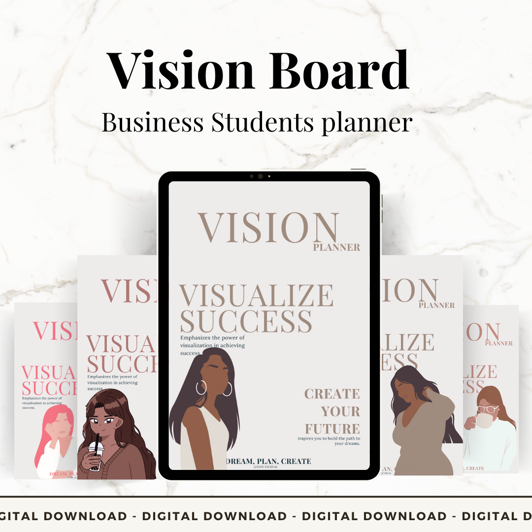 Vision Board Business Student Planner