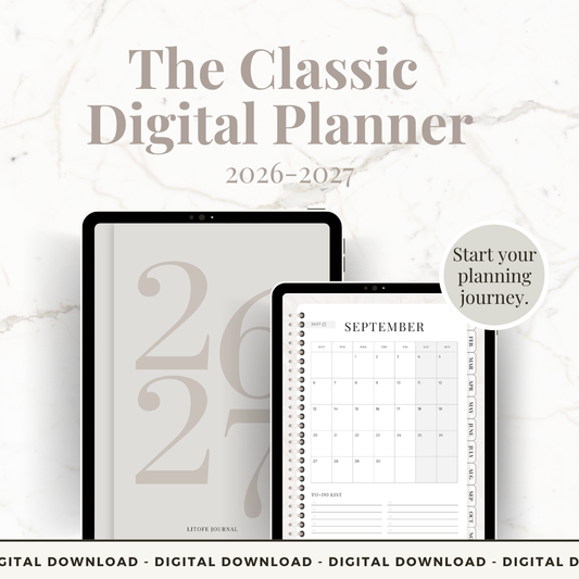 The Classic Digital Planner 2026-2027