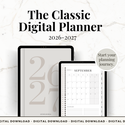 The Classic Digital Planner 2026-2027