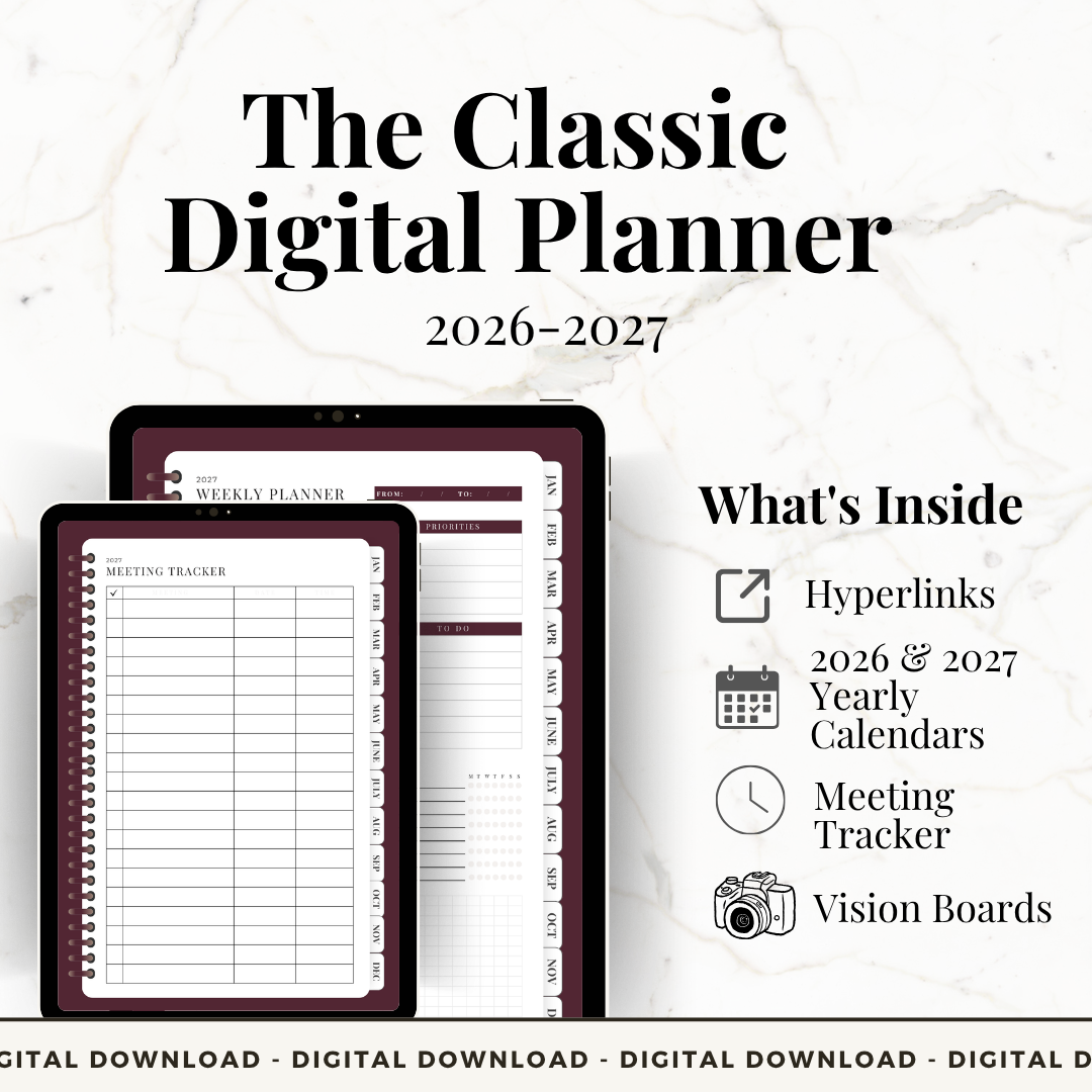The Classic Digital Planner 2026-2027 (kopie)