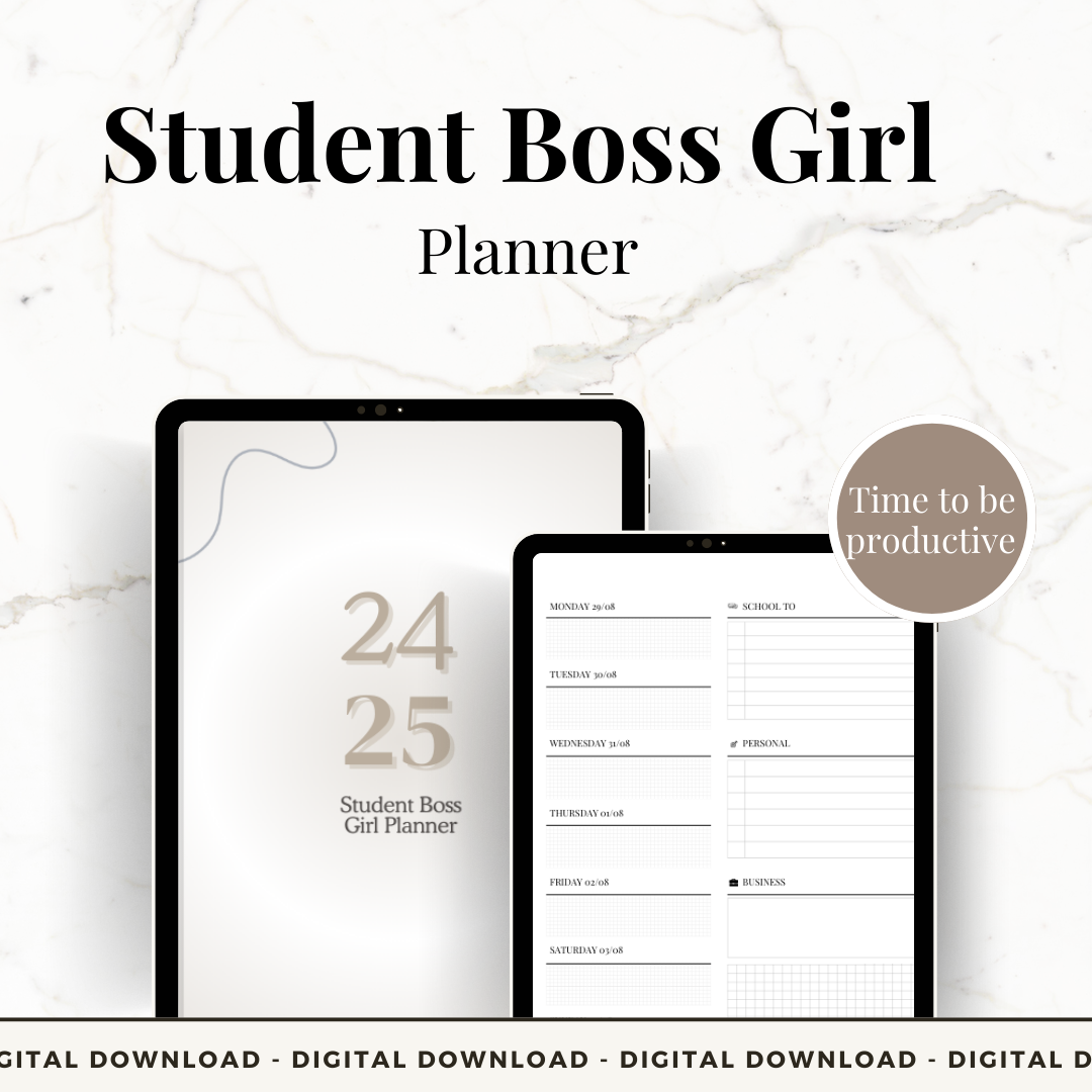 Student Boss Girl Planner