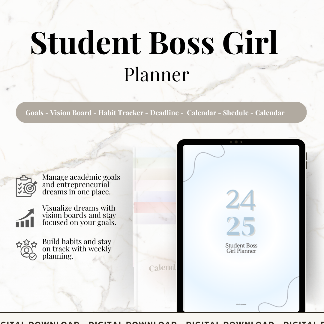 Student Boss Girl Planner