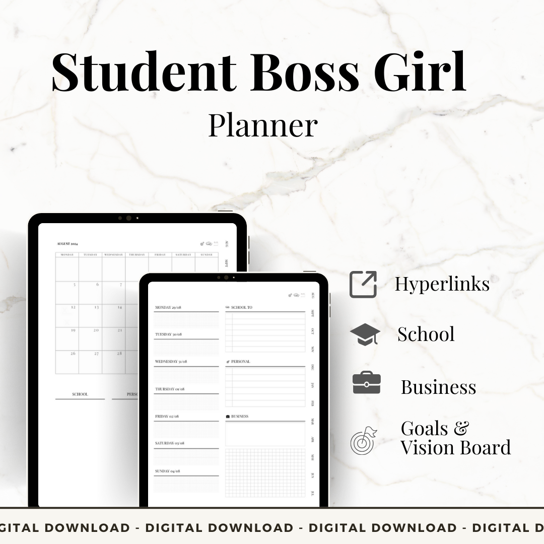 Student Boss Girl Planner