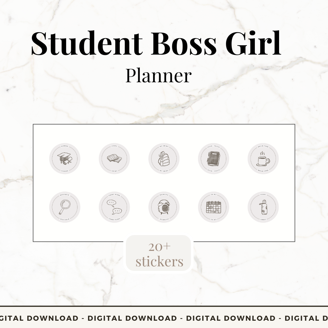 Student Boss Girl Planner