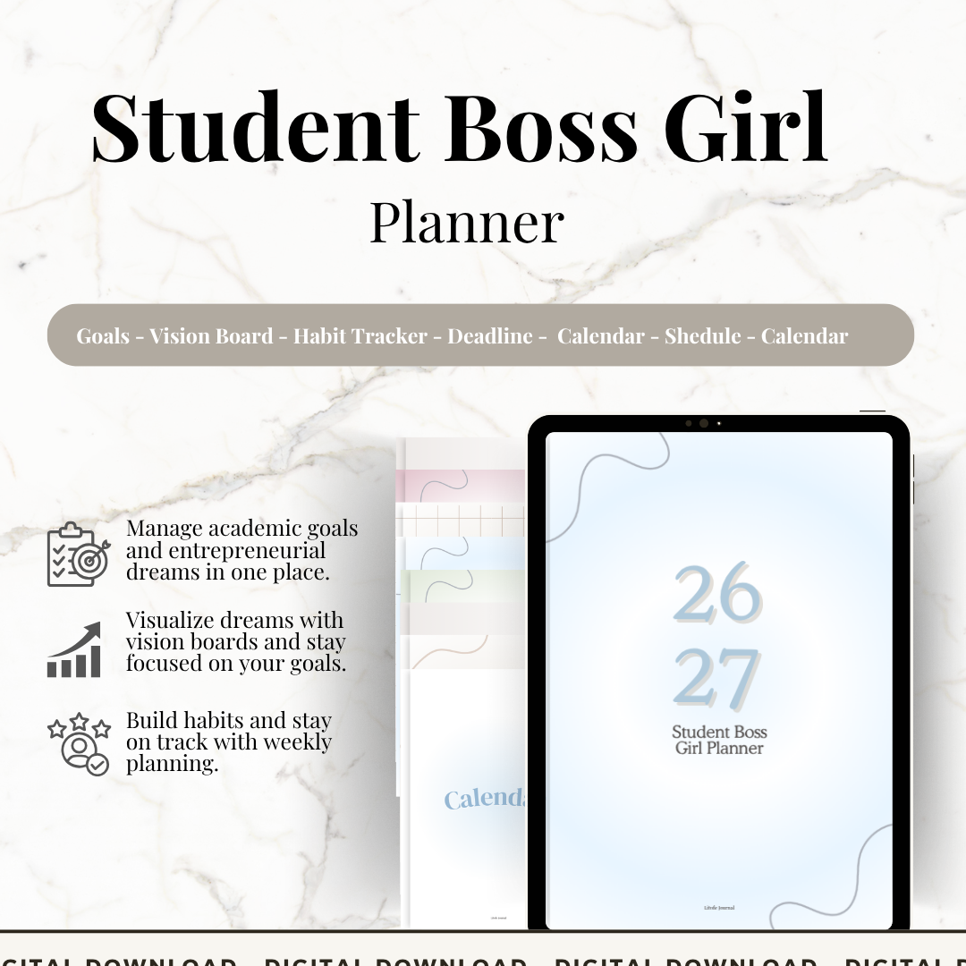 Student Boss Girl Planner
