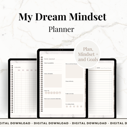 Free Dream Mindset Planner