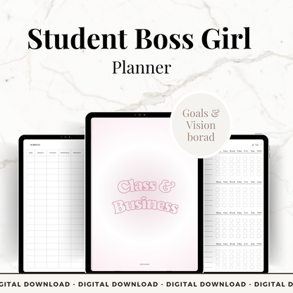 Student Boss Girl Planner