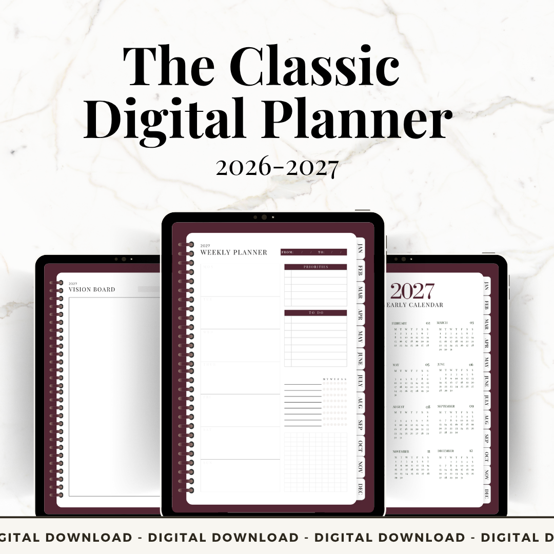 The Classic Digital Planner 2026-2027 (kopie)