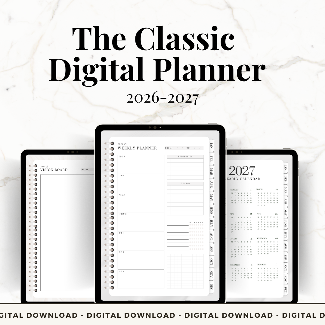 The Classic Digital Planner 2026-2027