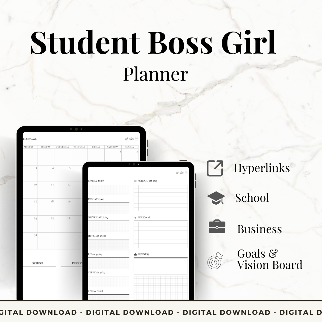 Student Boss Girl Planner