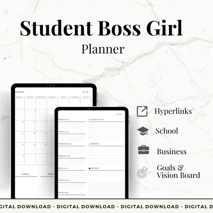 Student Boss Girl Planner