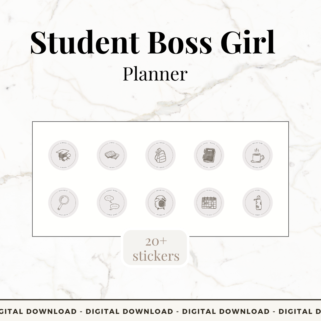 Student Boss Girl Planner