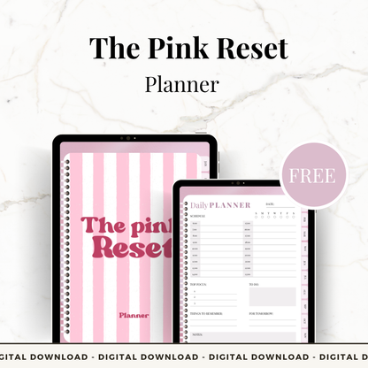 FREE The Pink Reset Planner - Limited Edition