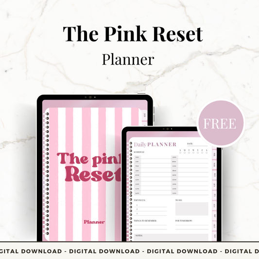 FREE The Pink Reset Planner - Limited Edition