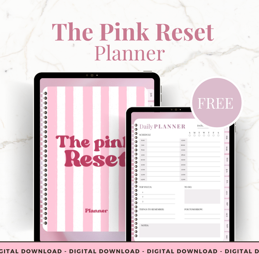 FREE The Pink Reset Planner - Limited Edition